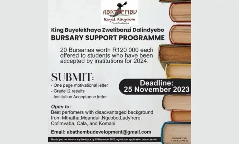 The King Zwelibanzi Dalindyebo Bursary Support Programme