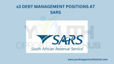 x3 Debt Management Positions at SARS