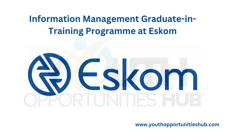 Information Management Graduate-in-Training Programme at Eskom 