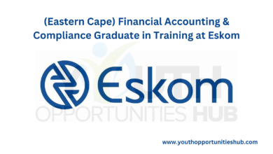 (Eastern Cape) Financial Accounting & Compliance Graduate in Training at Eskom