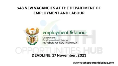 x48 NEW VACANCIES AT THE DEPARTMENT OF EMPLOYMENT AND LABOUR