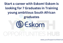 Start a career with Eskom! Eskom is looking for 7 Graduates in Training young ambitious South African graduates