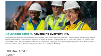 GLENCORE BURSARY FOR YOUNG SOUTH AFRICANS 2024