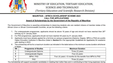 The Government of Mauritius is offering scholarships to eligible South Africans