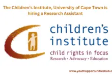 The Children’s Institute, University of Cape Town is hiring a Research Assistant