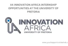 X4 INNOVATION AFRICA INTERNSHIP OPPORTUNITIES AT THE UNIVERSITY OF PRETORIA