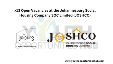 x13 Open Vacancies at the Johannesburg Social Housing Company SOC Limited (JOSHCO)