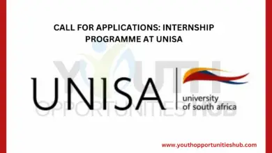 CALL FOR APPLICATIONS: INTERNSHIP PROGRAMME AT UNISA