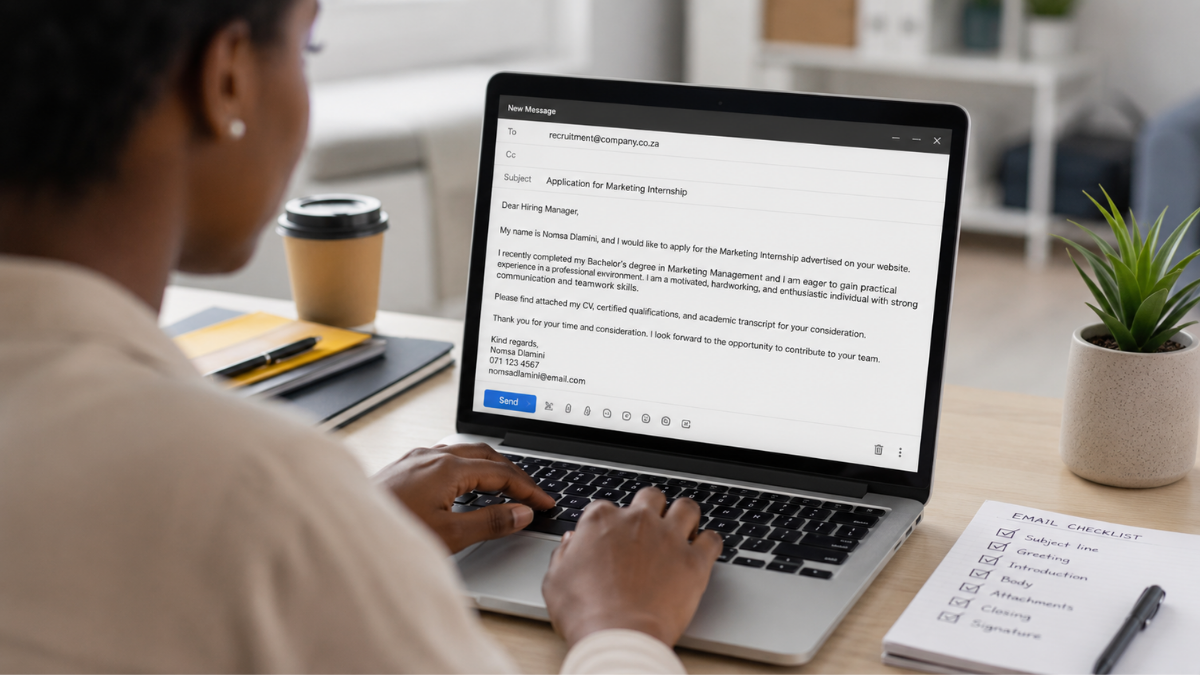How to Write a Professional Job Application Email in South Africa