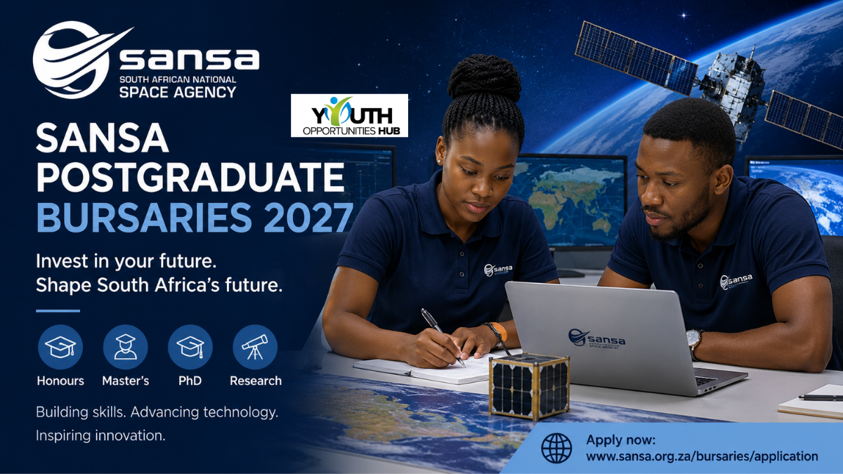 SANSA Postgraduate Bursaries 2027 Open for STEM Students in South Africa
