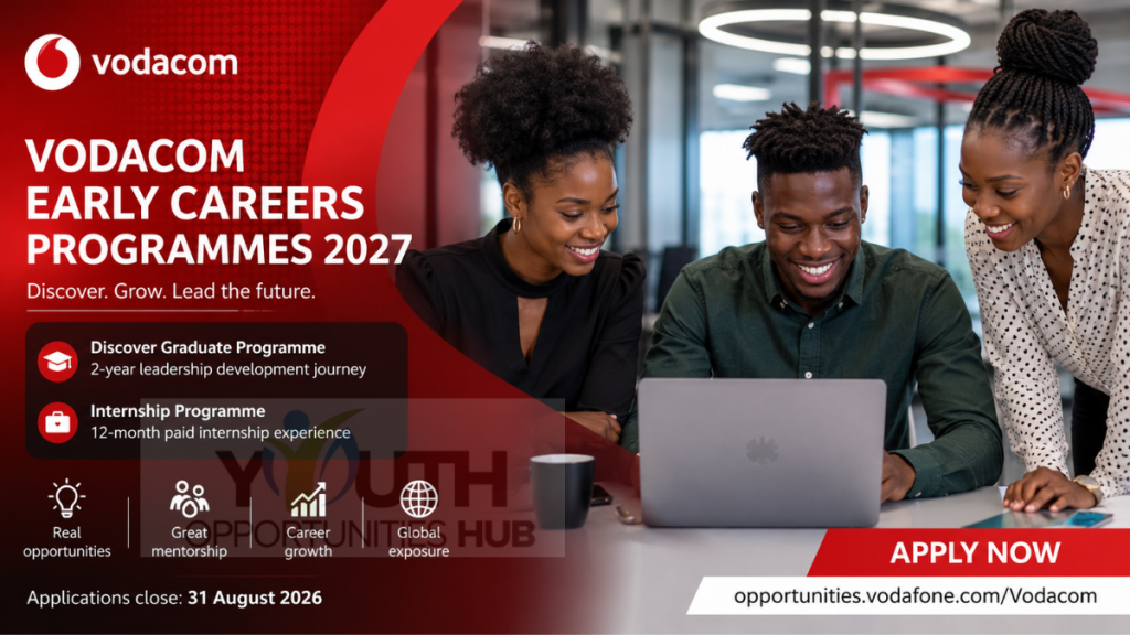 Vodacom Early Careers Programmes 2027 Applications Open for Graduates and Interns Vodacom Early Careers Programmes 2027