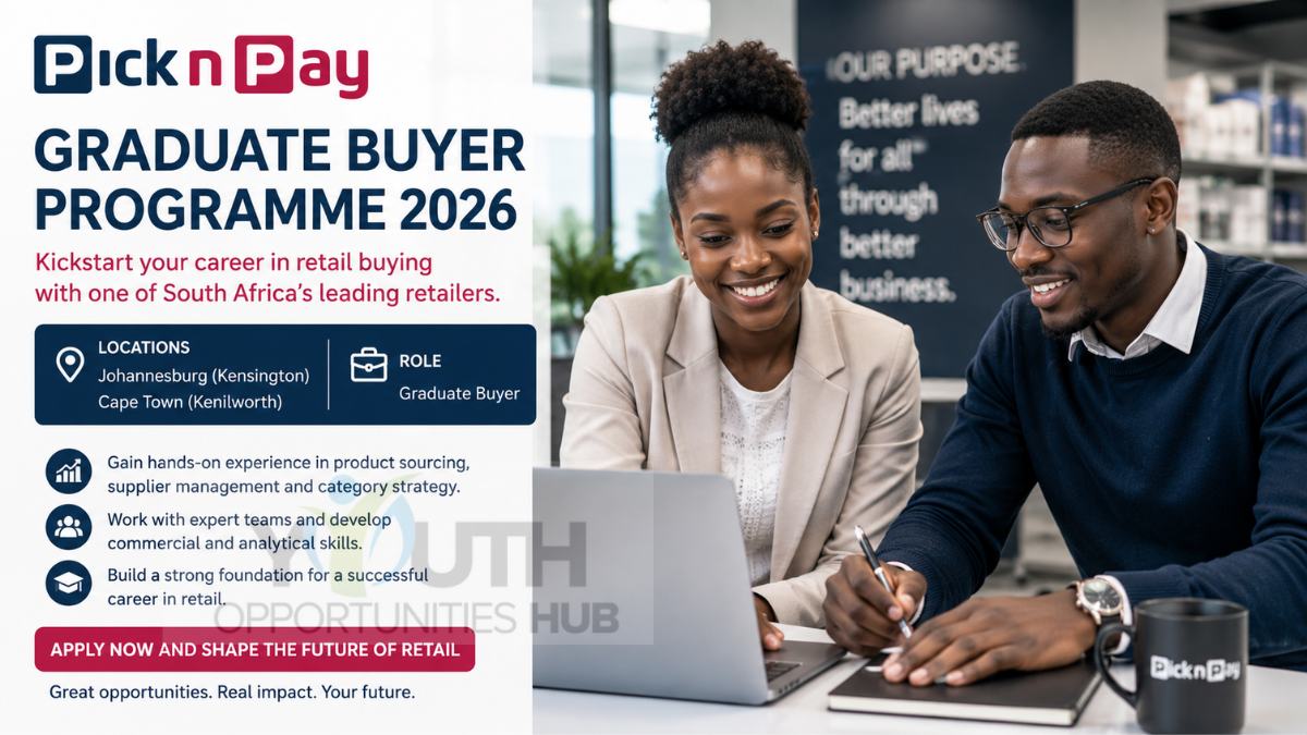 Pick n Pay Graduate Buyer Programme 2026 Applications Open in Johannesburg and Cape Town