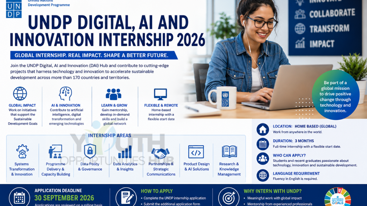 UNDP Digital, AI and Innovation Internship 2026: Global Remote Opportunity